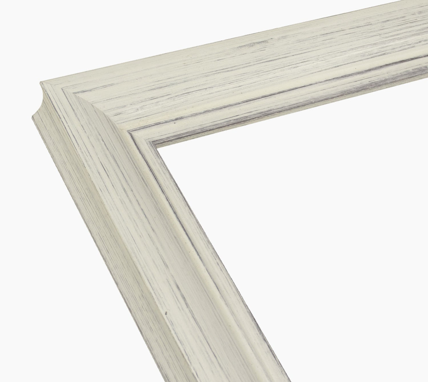 225.920 cadre en bois blanc avec fond marron mesure de profil 45x30 mm Lombarda cornici S.n.c.