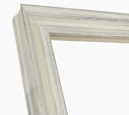 229.920 cadre en bois blanc avec fond marron  mesure de profil 45x45 mm Lombarda cornici S.n.c.