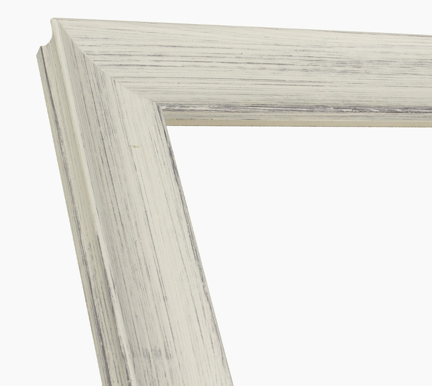 298.920 cadre en bois blanc avec fond marron mesure de profil 45x30 mm Lombarda cornici S.n.c.