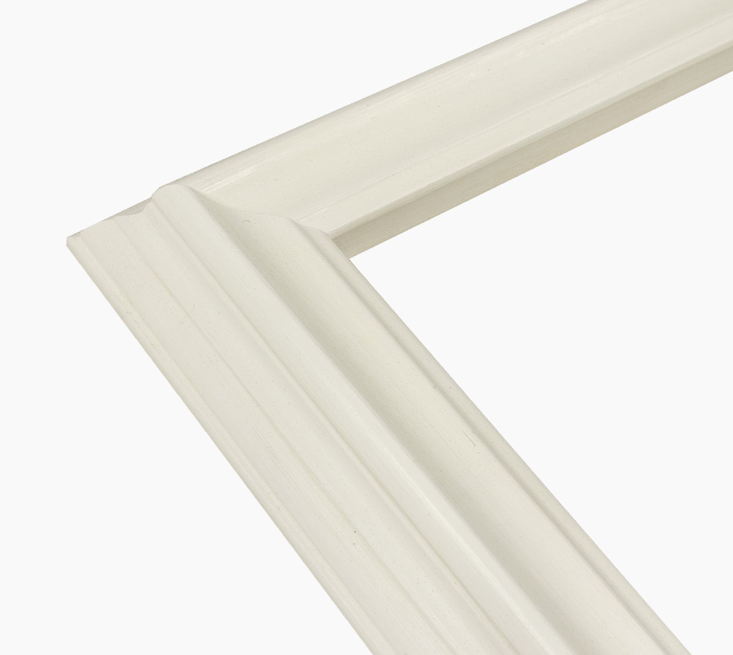 310.899 cadre en bois blanc avec de la cire mesure de profil 60x40 mm Lombarda cornici S.n.c.