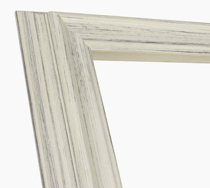 310.920 cadre en bois blanc avec fond marron mesure de profil 60x40 mm Lombarda cornici S.n.c.