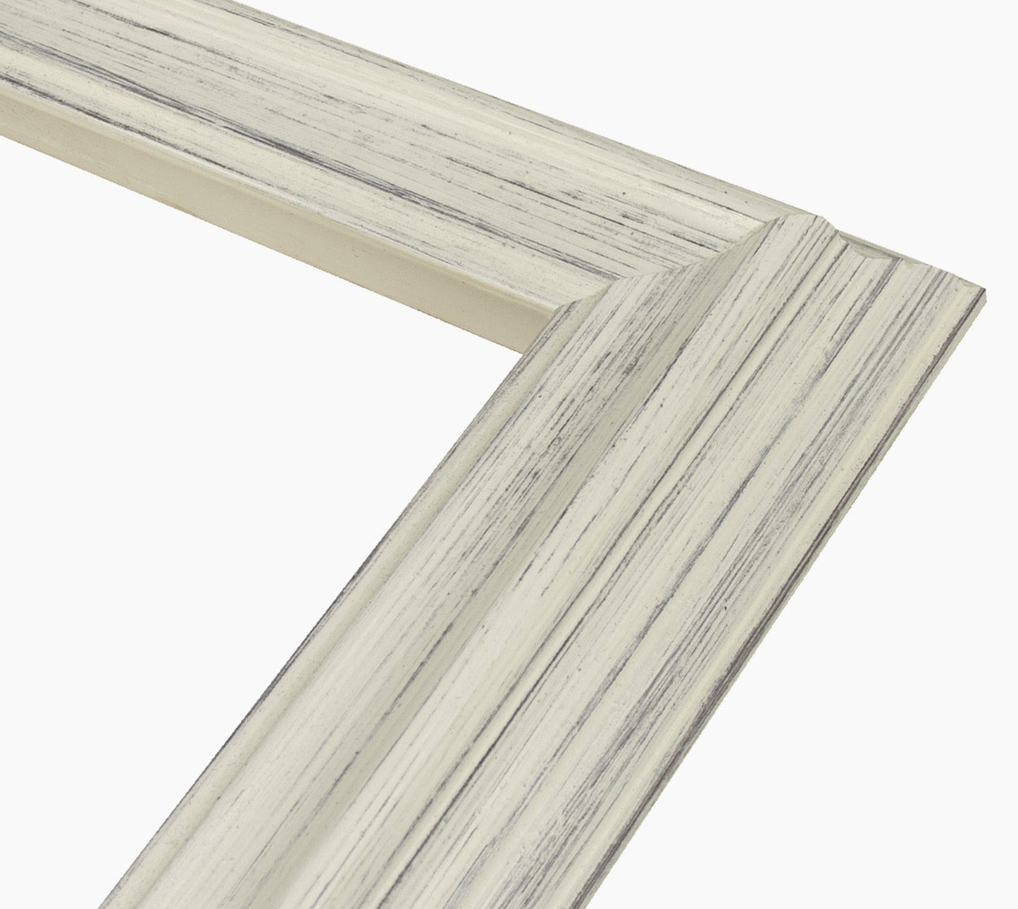 310.920 cadre en bois blanc avec fond marron mesure de profil 60x40 mm Lombarda cornici S.n.c.