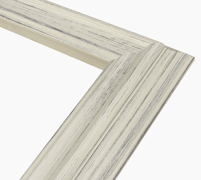 310.920 cadre en bois blanc avec fond marron mesure de profil 60x40 mm Lombarda cornici S.n.c.