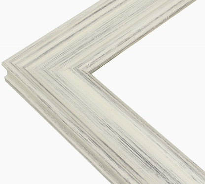 340.920 cadre en bois blanc avec fond marron mesure de profil 60x30 mm Lombarda cornici S.n.c.