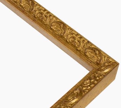 426.010 cadre en bois à la feuille d'or mesure de profil 26x42 mm Lombarda cornici S.n.c.