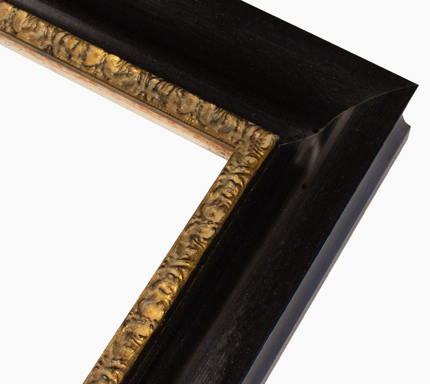 430.601 cadre en bois noir avec fil d'or mesure de profil 65x55 mm Lombarda cornici S.n.c.