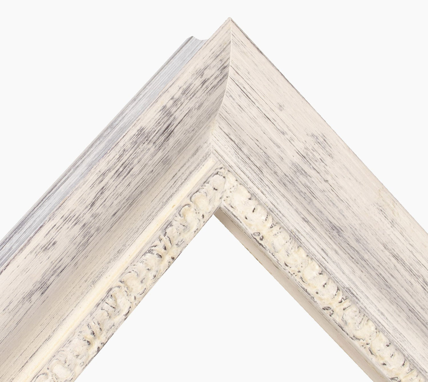 430.920 cadre en bois blanc avec fond marron mesure de profil 65x55 mm Lombarda cornici S.n.c.