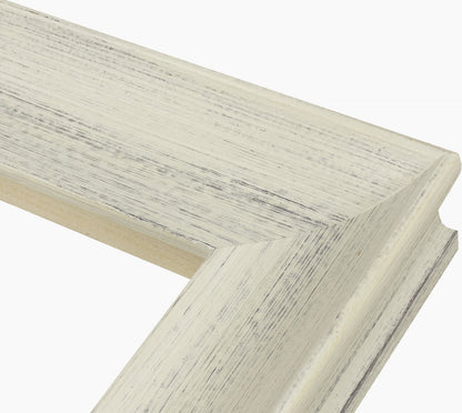 444.920 cadre en bois blanc avec fond marron mesure de profil 65x55 mm Lombarda cornici S.n.c.