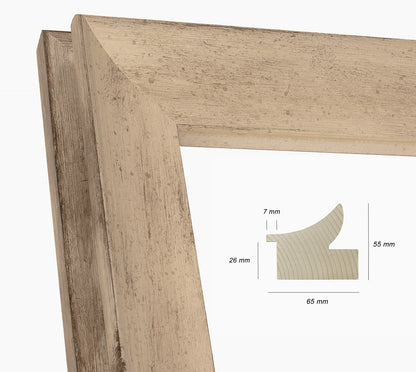 Holzrahmen zur Messung des grauen Tatrere mit Silber 446.2040