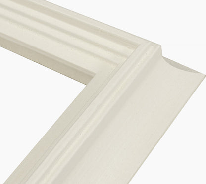 447.899 cadre en bois blanc avec de la cire mesure de profil 65x55 mm Lombarda cornici S.n.c.