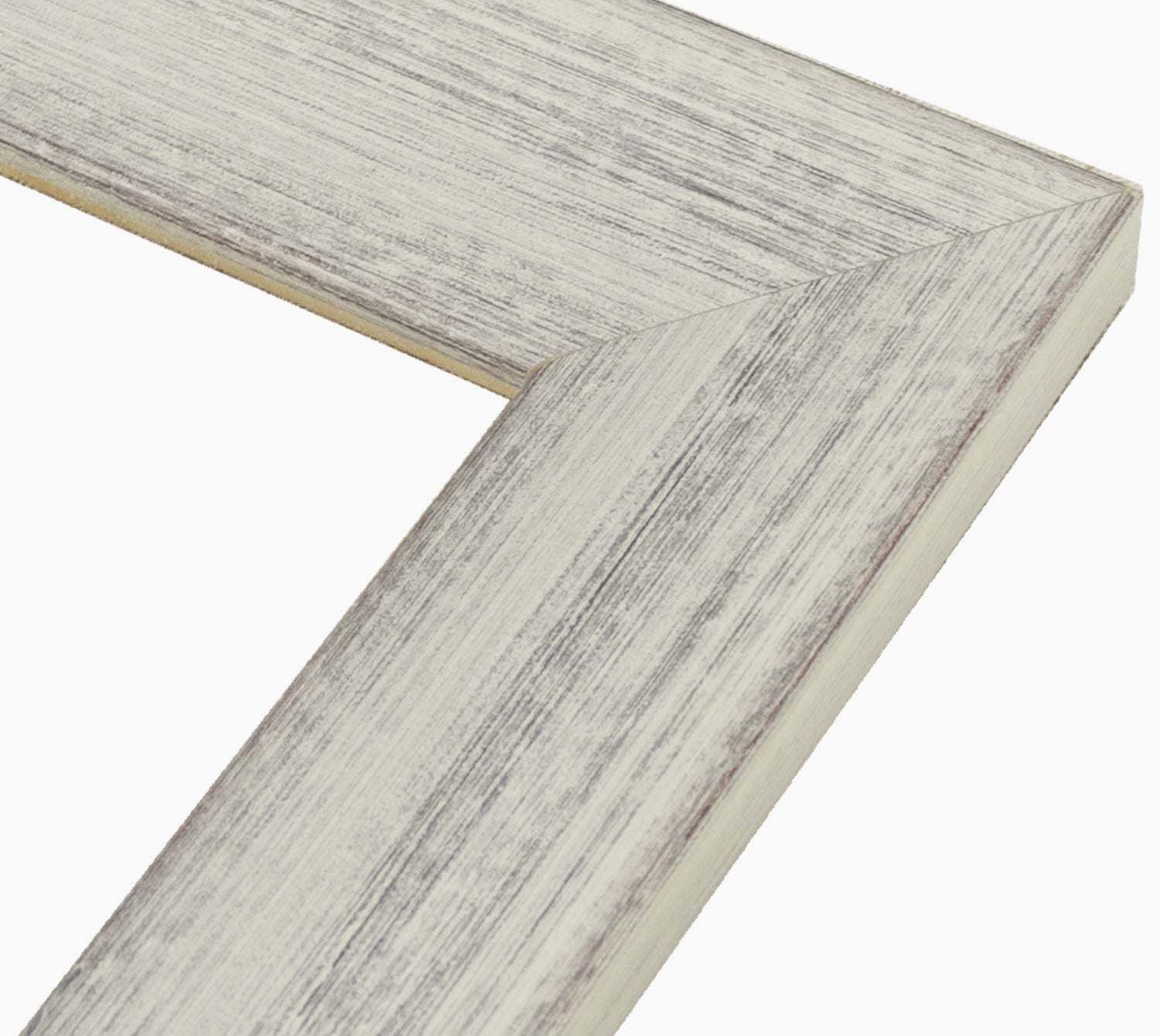 550.920 cadre en bois blanc avec fond marron mesure de profil 54x32 mm Lombarda cornici S.n.c.