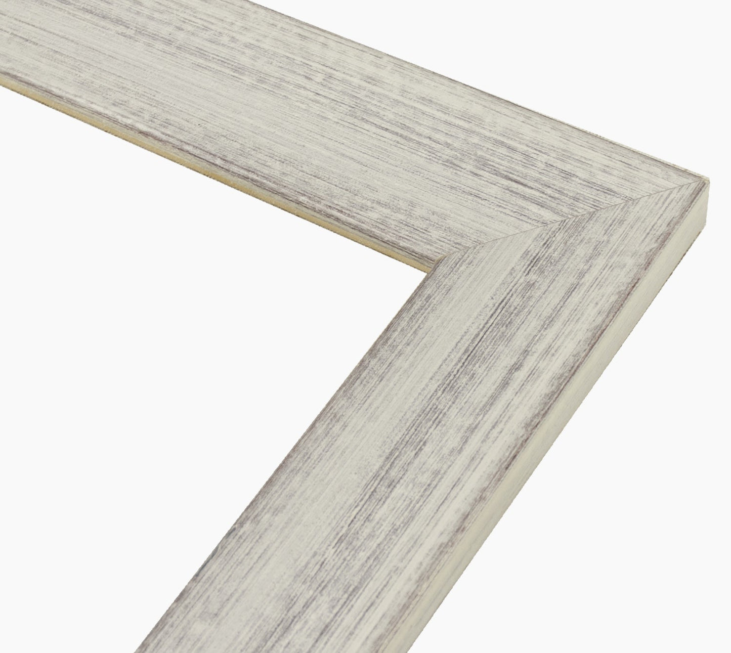 550.920 cadre en bois blanc avec fond marron mesure de profil 54x32 mm Lombarda cornici S.n.c.