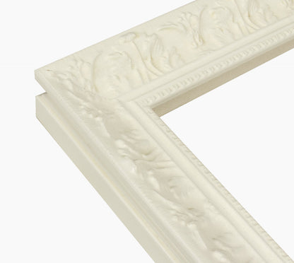 630.899 cadre en bois blanc avec de la cire mesure de profil 60x55 mm Lombarda cornici S.n.c.