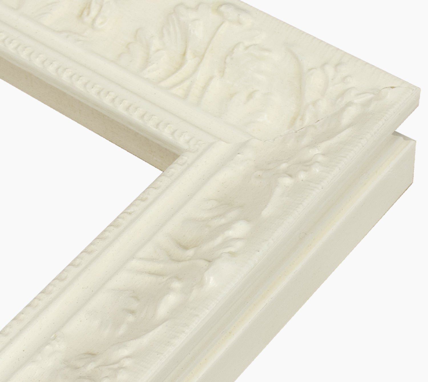 630.899 cadre en bois blanc avec de la cire mesure de profil 60x55 mm Lombarda cornici S.n.c.