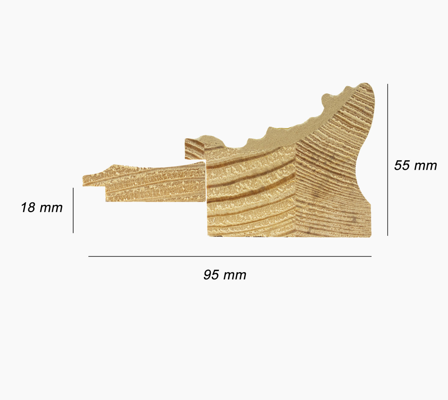 CP3.631.010 Holzrahmen mit 3,5 Goldfaden