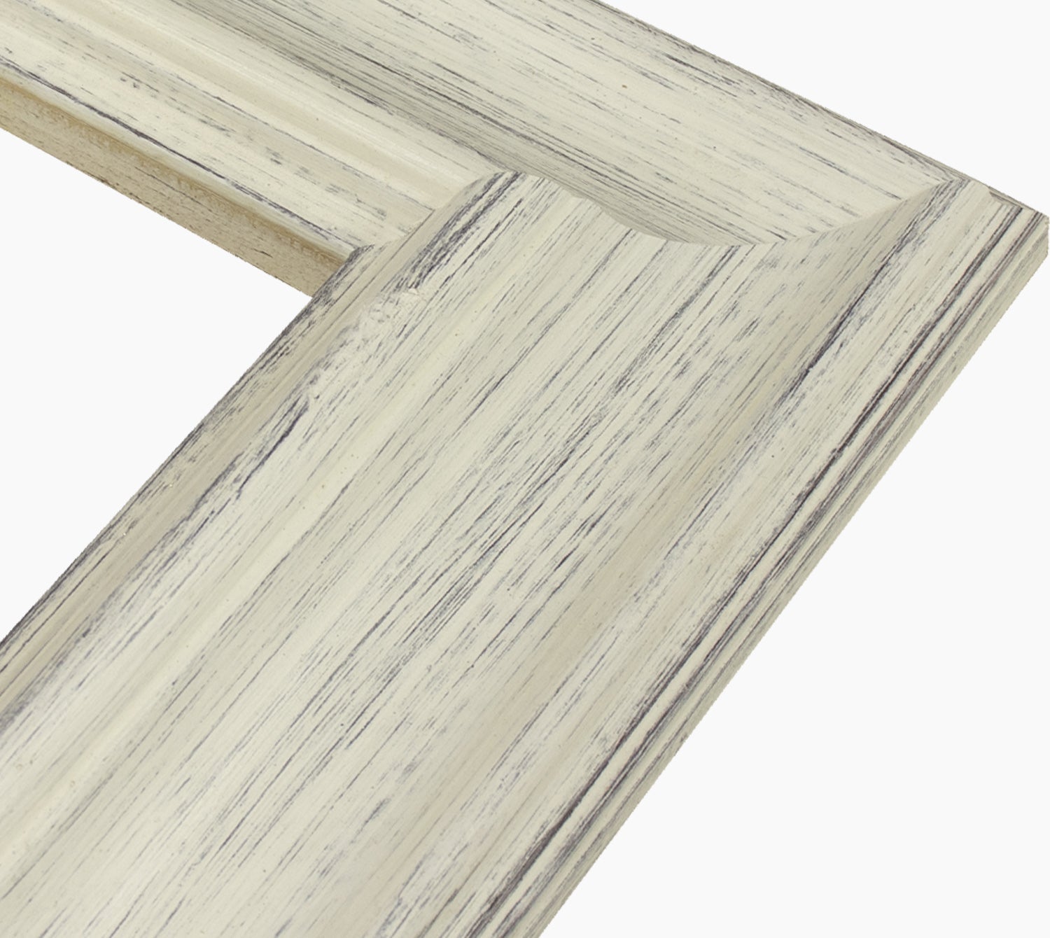 739.920 cadre en bois blanc avec fond marron mesure de profil 80x45 mm Lombarda cornici S.n.c.