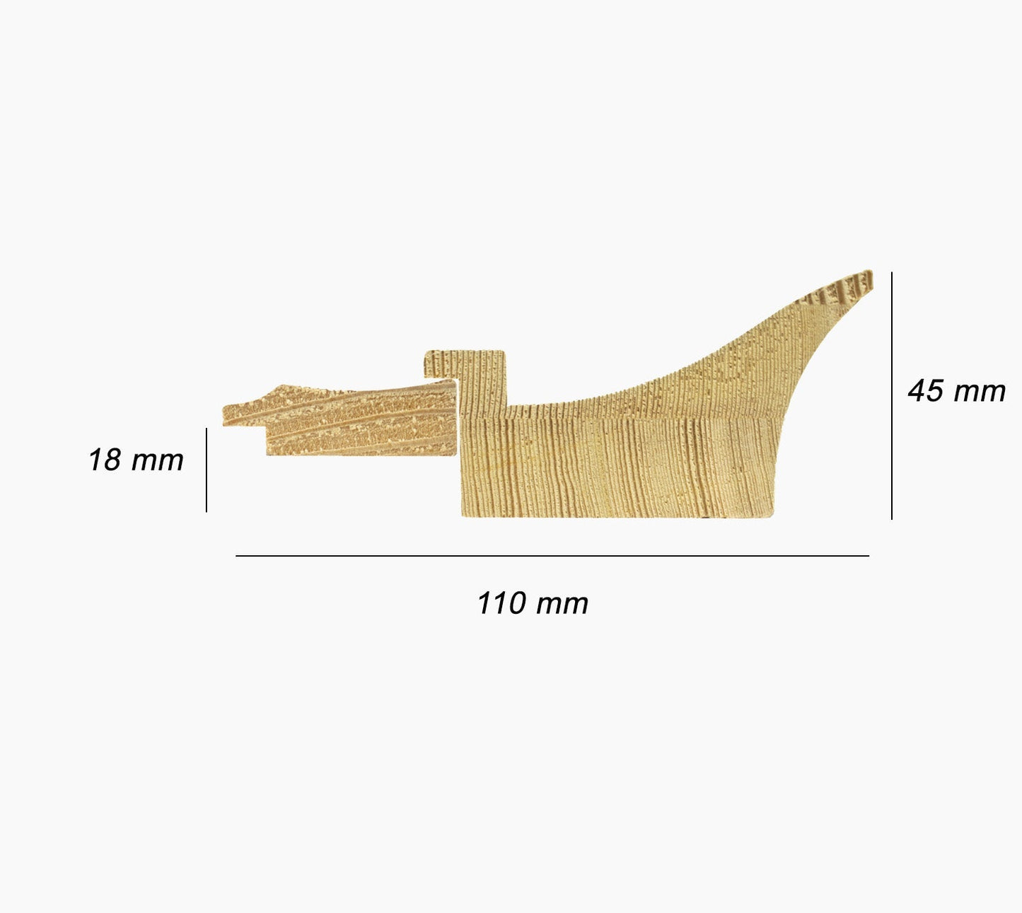 CP3.448.010 cadre en bois avec passe-partout 3,5 fil d'or Lombarda cornici S.n.c.