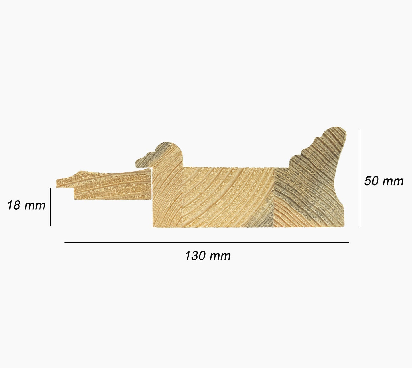 CP3.740.010 cadre en bois avec passe-partout 3,5 fil d'or Lombarda cornici S.n.c.